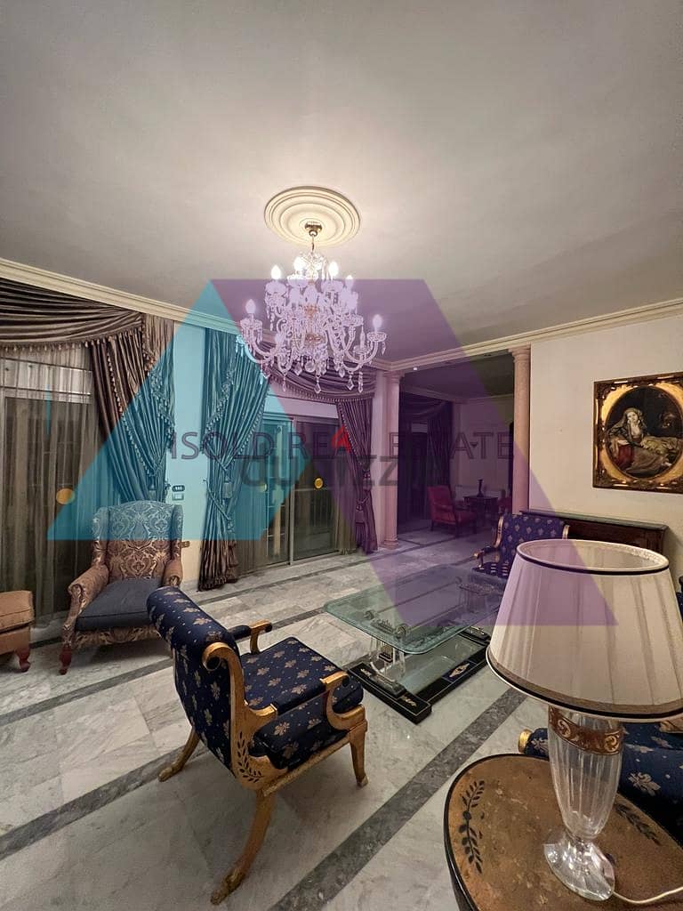 Fully furnished 400 m2 apartment for rent in Rabieh 7
