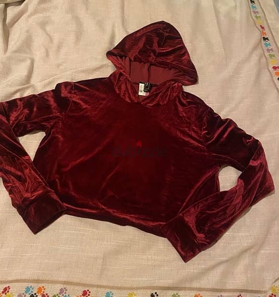 Forever 21 outlet velvet hoodie