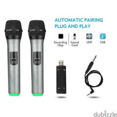 Langting UHF Dual Channel Wireless Handheld Microphones - H26