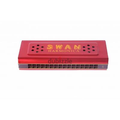 Swan Double Key Tremolo Harmonica Small 16 Holes 32 Tones - M444