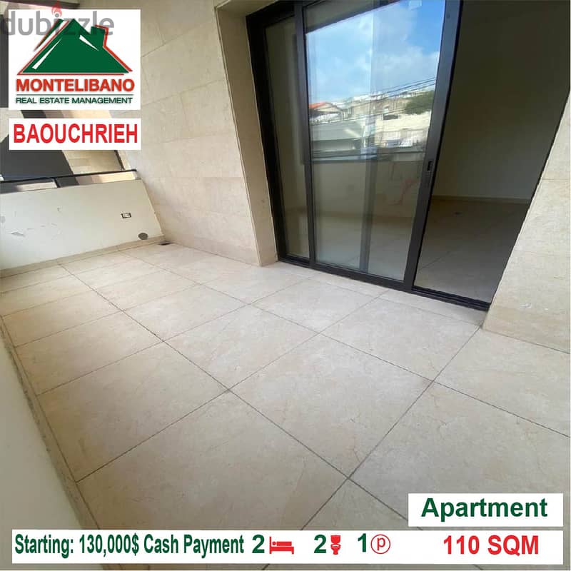 Starting: 130,000$ Cash Payment!! Apartment for sale in Baouchrieh!! 1