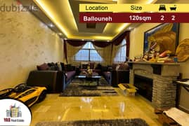 Ballouneh 120m2 | Excellent Condition |Panoramic View | Catch | MY |