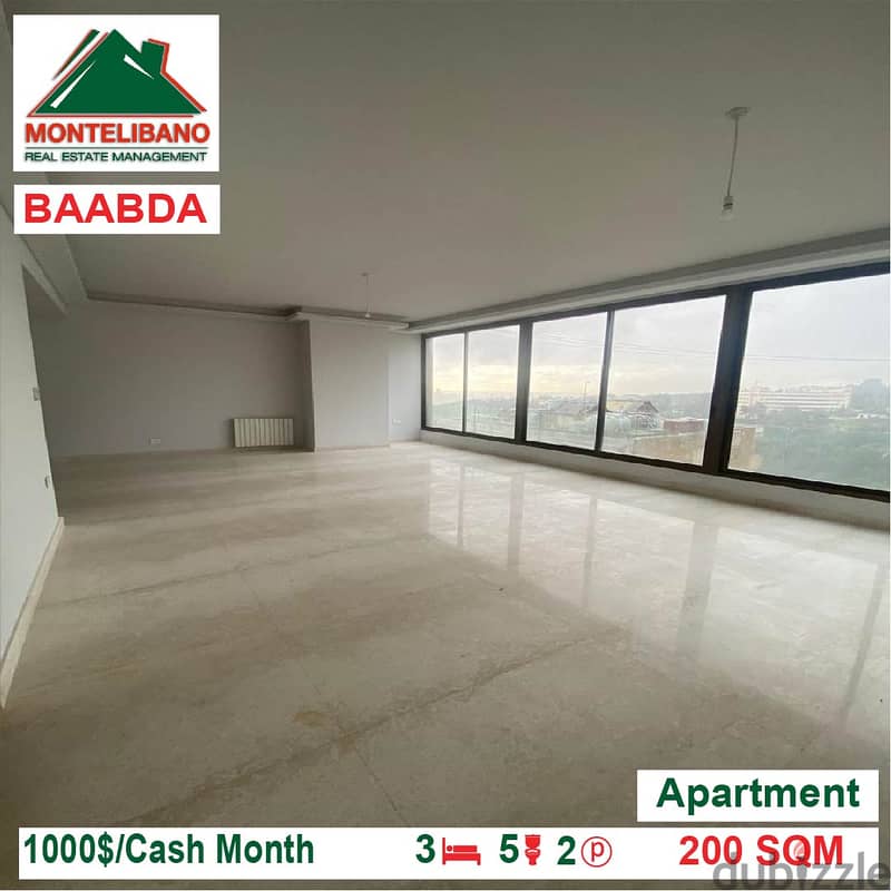 Apartment for Rent Located In Baabda 1