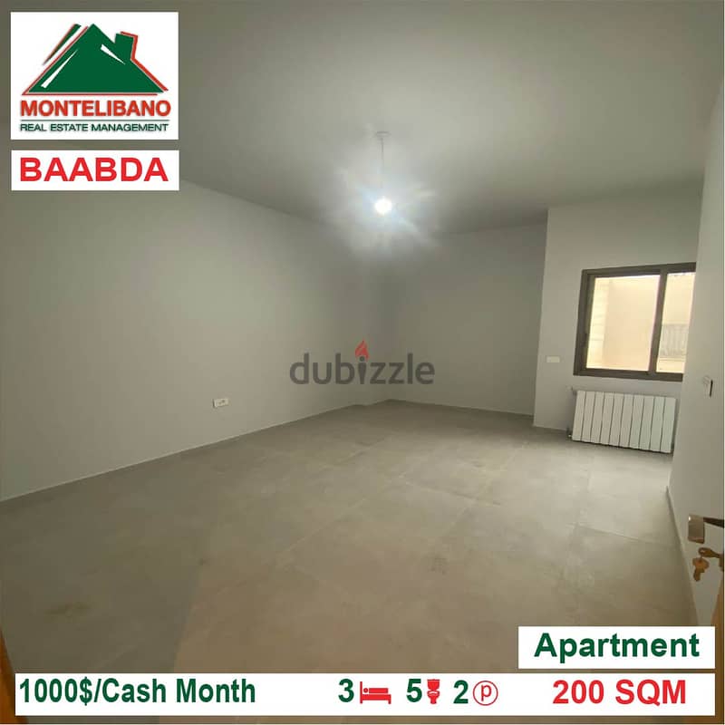 Apartment for Rent Located In Baabda 2