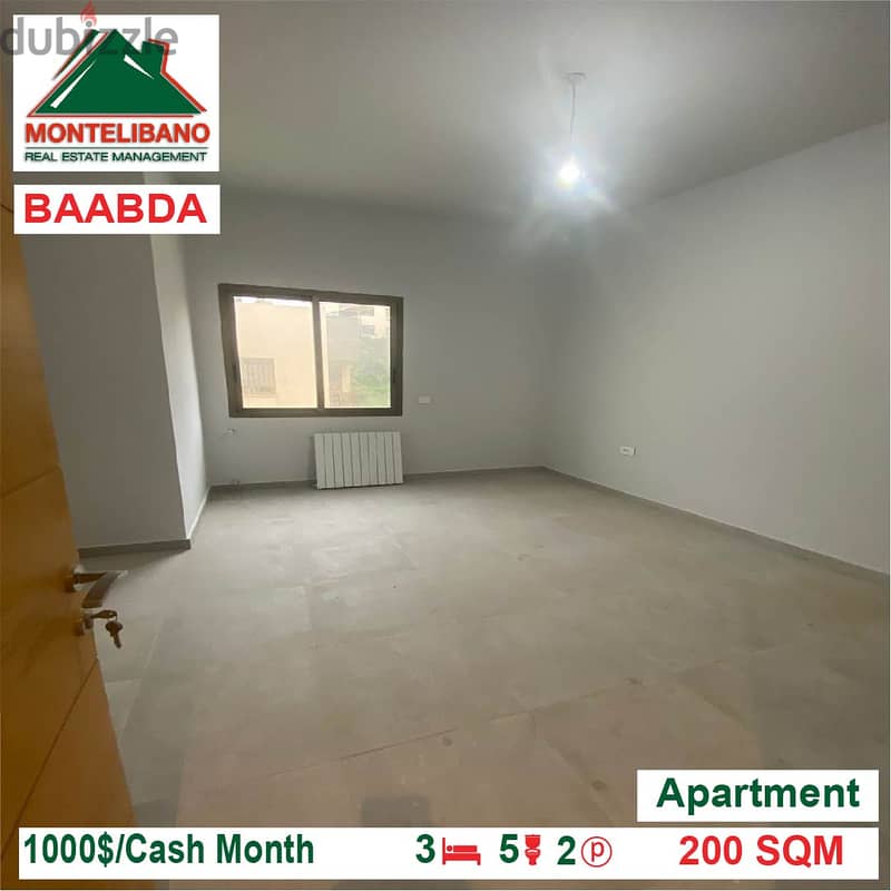 Apartment for Rent Located In Baabda 3