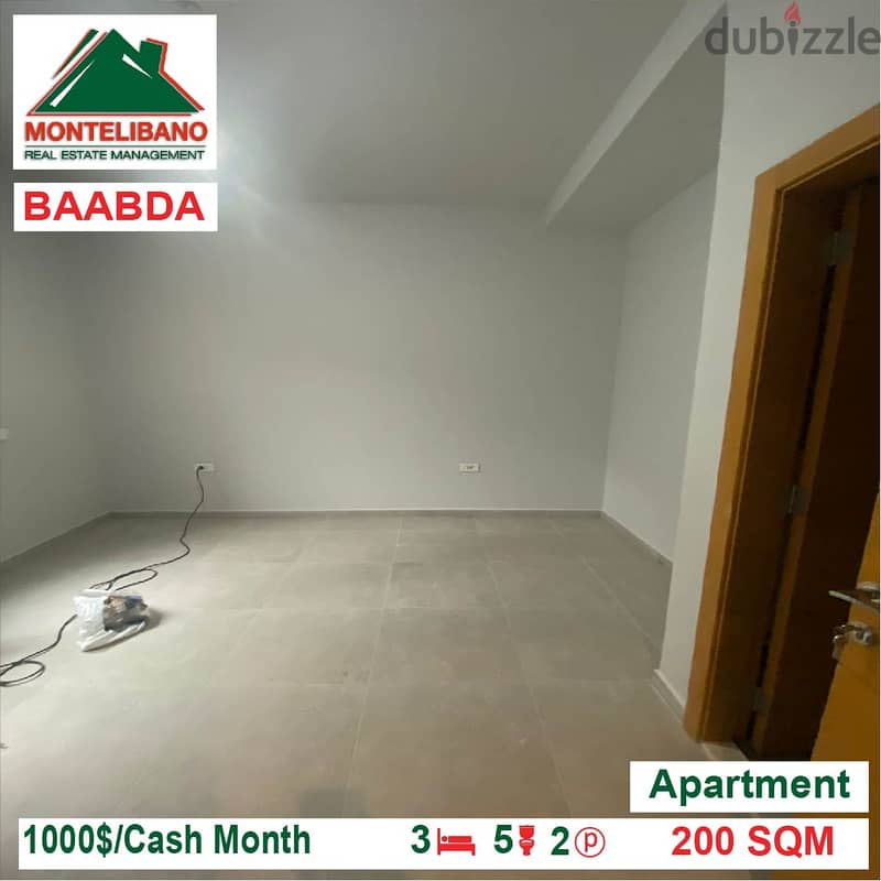 Apartment for Rent Located In Baabda 4