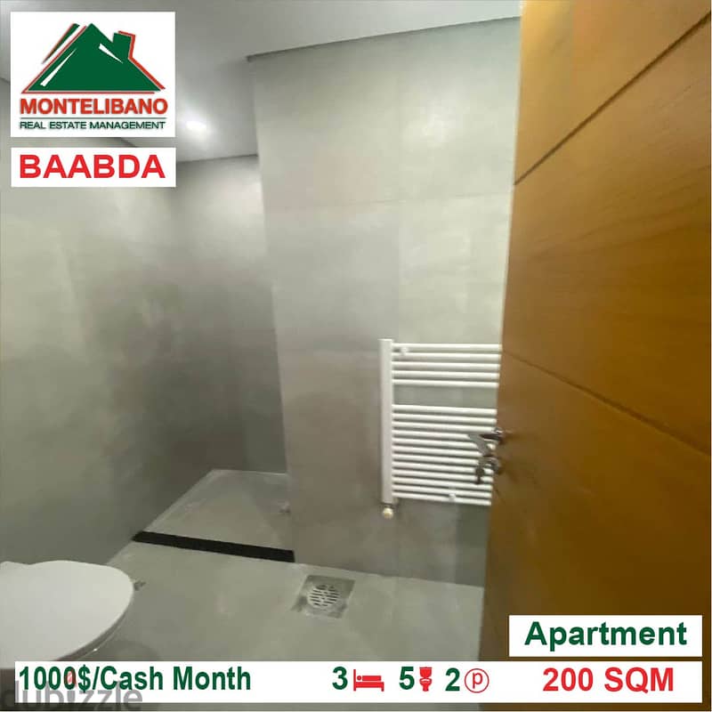 Apartment for Rent Located In Baabda 7