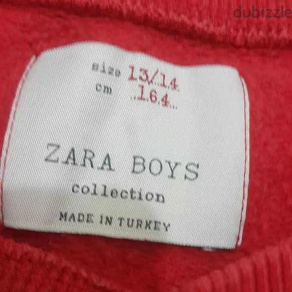 Zara Boys Red Hoodie 1