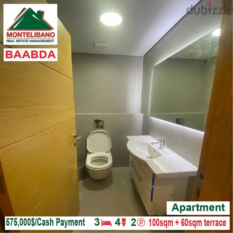 575,000$ !! Apartment for sale located in Baabda 10