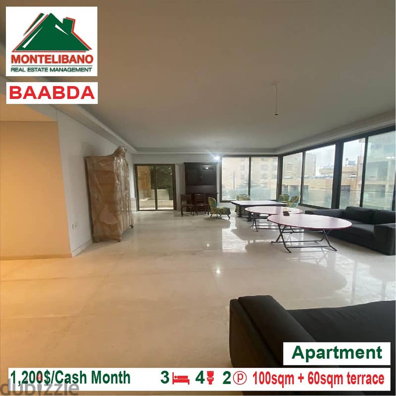 575,000$ !! Apartment for sale located in Baabda 11