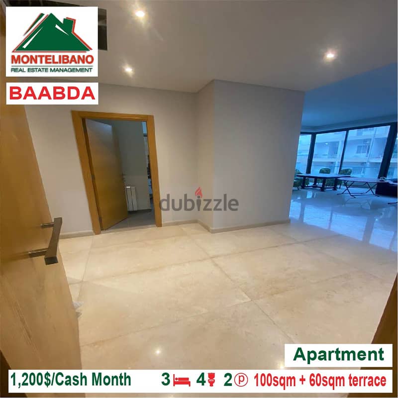 Apartment for rent located in Baabda 5