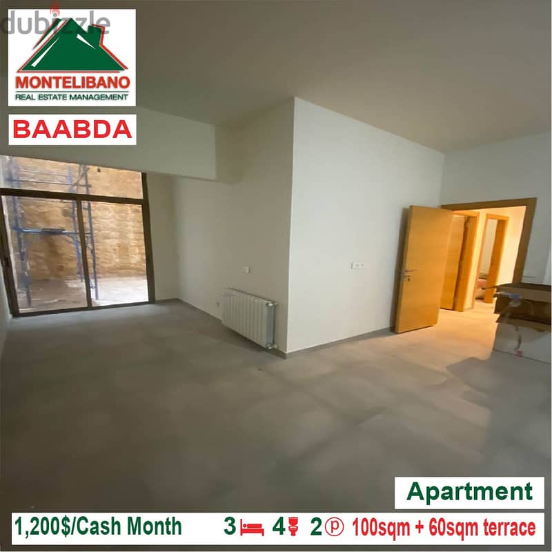 Apartment for rent located in Baabda 6