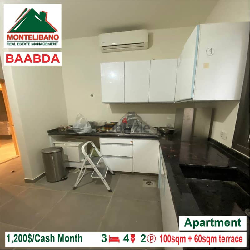 Apartment for rent located in Baabda 8