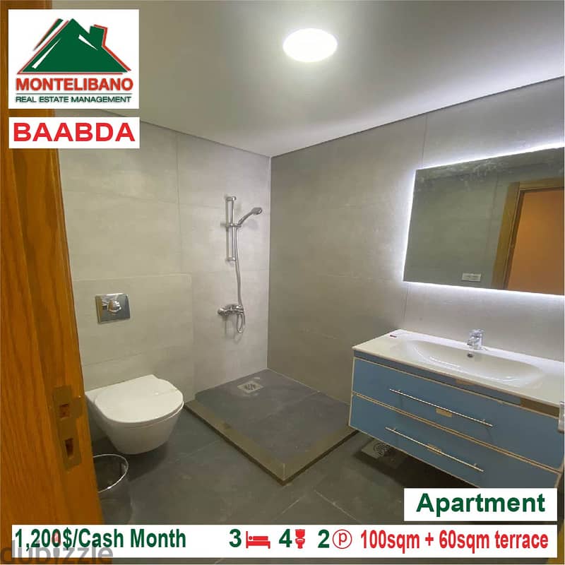 Apartment for rent located in Baabda 12