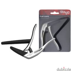 Stagg Flat trigger Capo for Classical Guitar silver