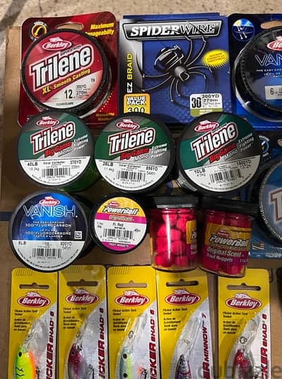 fishing line/ braid/ spiderwire/ fluorocarbon / خيط حرير / خيط صيد سمك