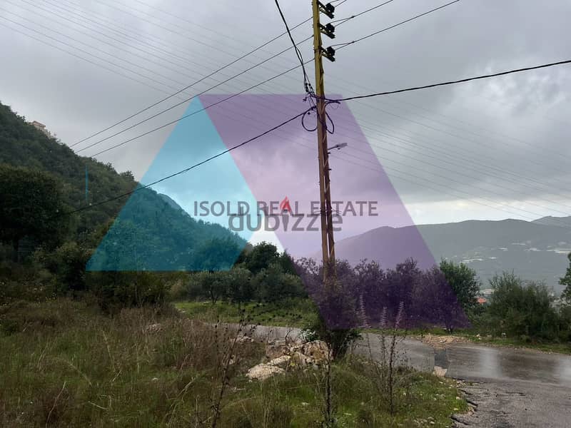 A 1030 m2 land+open mountain/sea view for sale in Zebdine 3