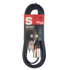 Stagg STC6CMXM 6m Twin Cable 0