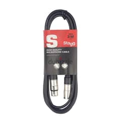 Stagg SMC3 3m Microphone Cable