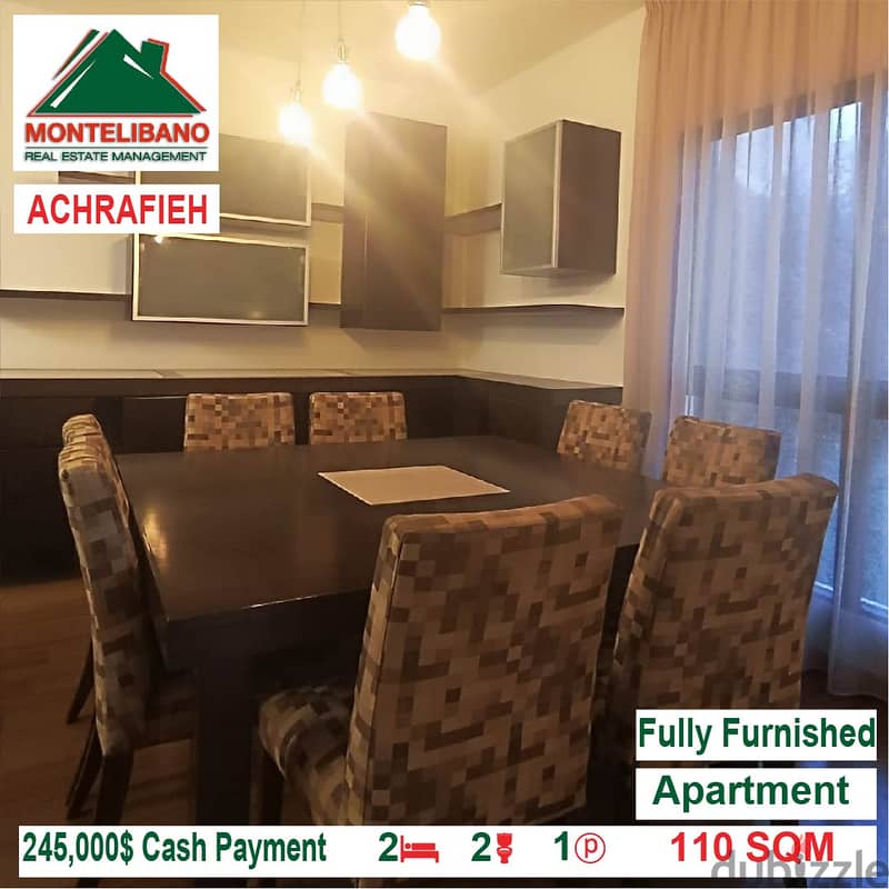 245,000$ Cash Payment!! Apartment for sale in Achrafieh!! 1