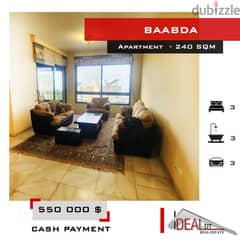 Apartment for sale in Baabda 240 sqm ref#ala16043 0