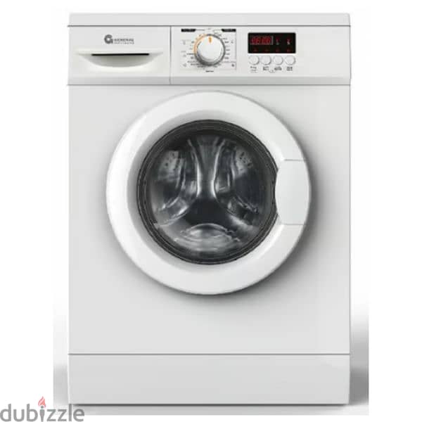 washing machine 7kg silver GENERAL غسالة 0