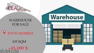 Warehouse for sale in Zouk Mosbeh 105 sqm ref#CK32101