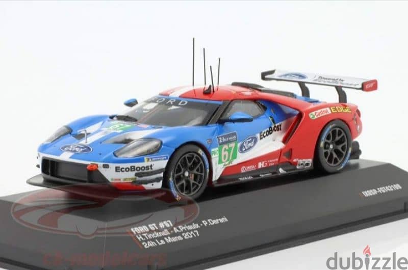 Ford GT (24h Le Mans 2017) diecast car model 1;43. 1