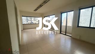 L14238-130 SQM Office For Rent in Minet El Hosn, Down Town