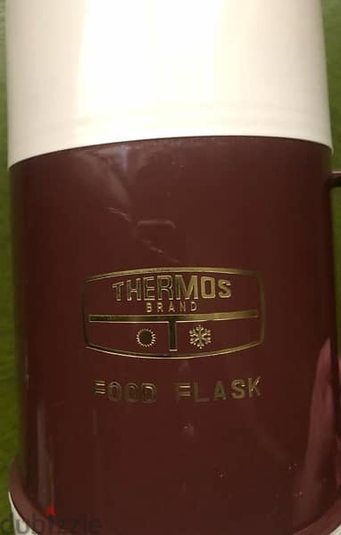 Vintage rare to find THERMOS TM. Flask England cold/hot food 2