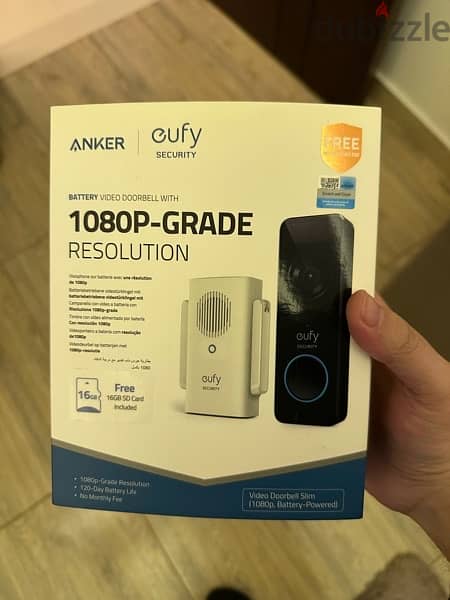 Eufy Doorbell 1080p slim (with Chime) 2
