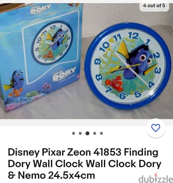 german store Disney Pixar dory&Nemo clock 2