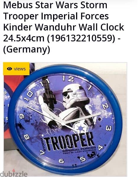 german store starwars storm trooper clock 2