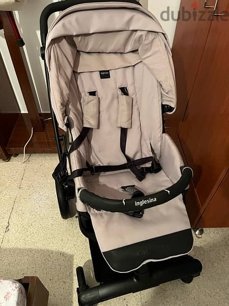 Inglesina 3 in 1 car seat stroller carrycot 6