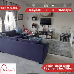 Furnished apartment in Klayaat for sale شقة مفروشة في القليعات للبيع