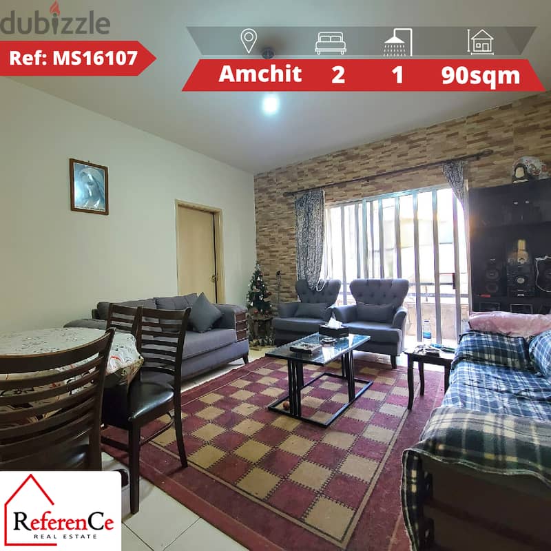 Apartment in Amchit for sale شقة للبيع في عمشيت 0