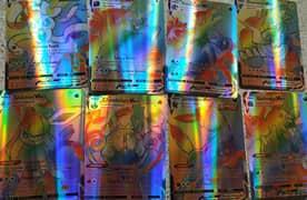 8 rainbow Vmax pokemon cards