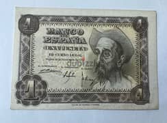 عملة عملات قديمة ١ بيزيتا إسبانيا سنة ١٩٥١ 0