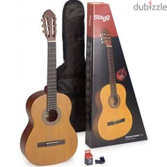 Stagg C440 Full Size Classic Guitar Package - Natural 0
