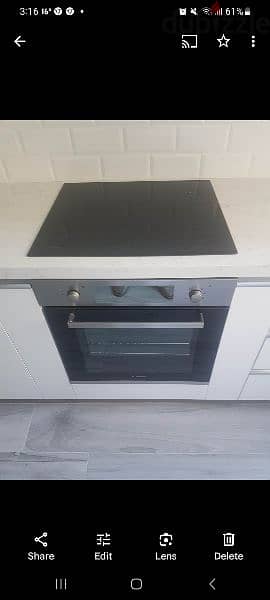 electric oven and stove top (encastré) فرن وموقد على الكهرباء (مش غاز) 0