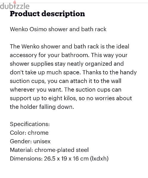 german store chrome shower and bath rack 3