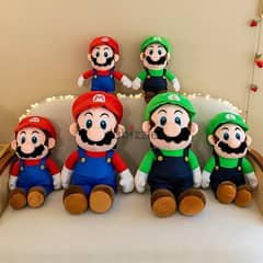 Super Mario & Super Luigi Plushies - 2 Available Sizes