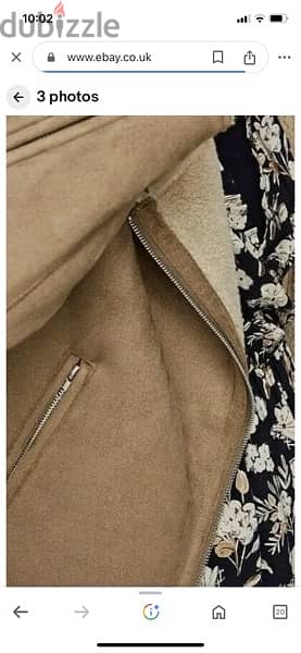 Zara beige faux suede jacket 3