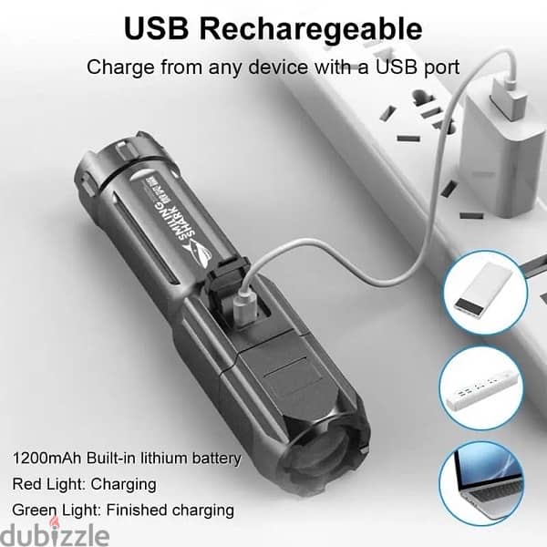 Powerful Rechargeable Flashlight 1