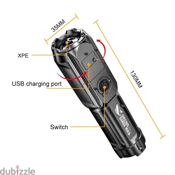 Powerful Rechargeable Flashlight 4
