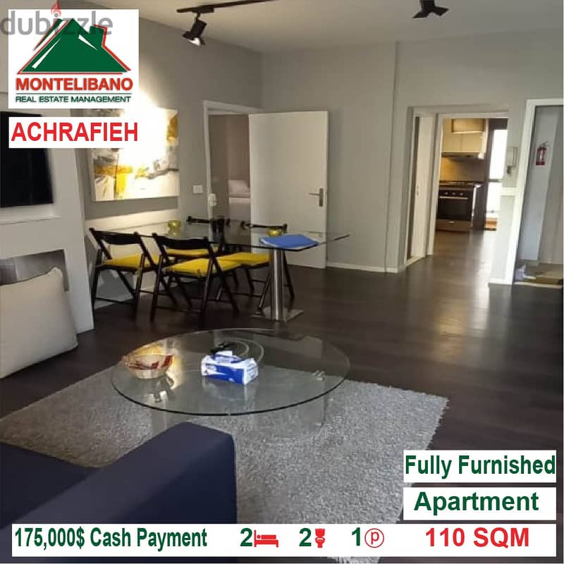 175,000$ Cash Payment!! Apartment for sale in Achrafieh!! 1