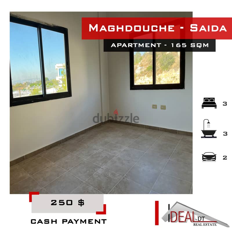 Apartment for rent In Saida - Maghdouche 165 sqm ref#jj26049 0