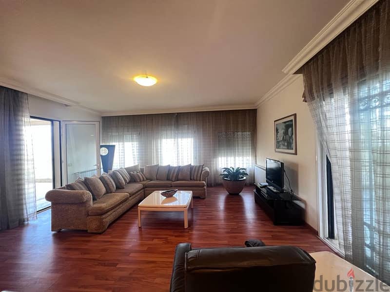 Furnished apartment with terrace for rent in Ouyoun 2