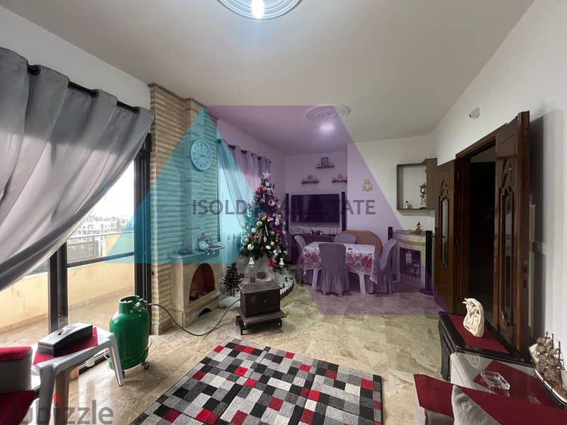Decorated 100 m2 apartment +  mountain/sea view for rent in Blat/Jbeil 4
