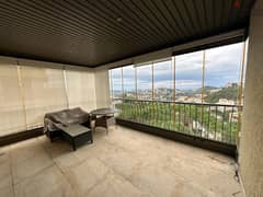 190 Sqm | Prime location apartment for sale in Baabdath |Mountain view 0